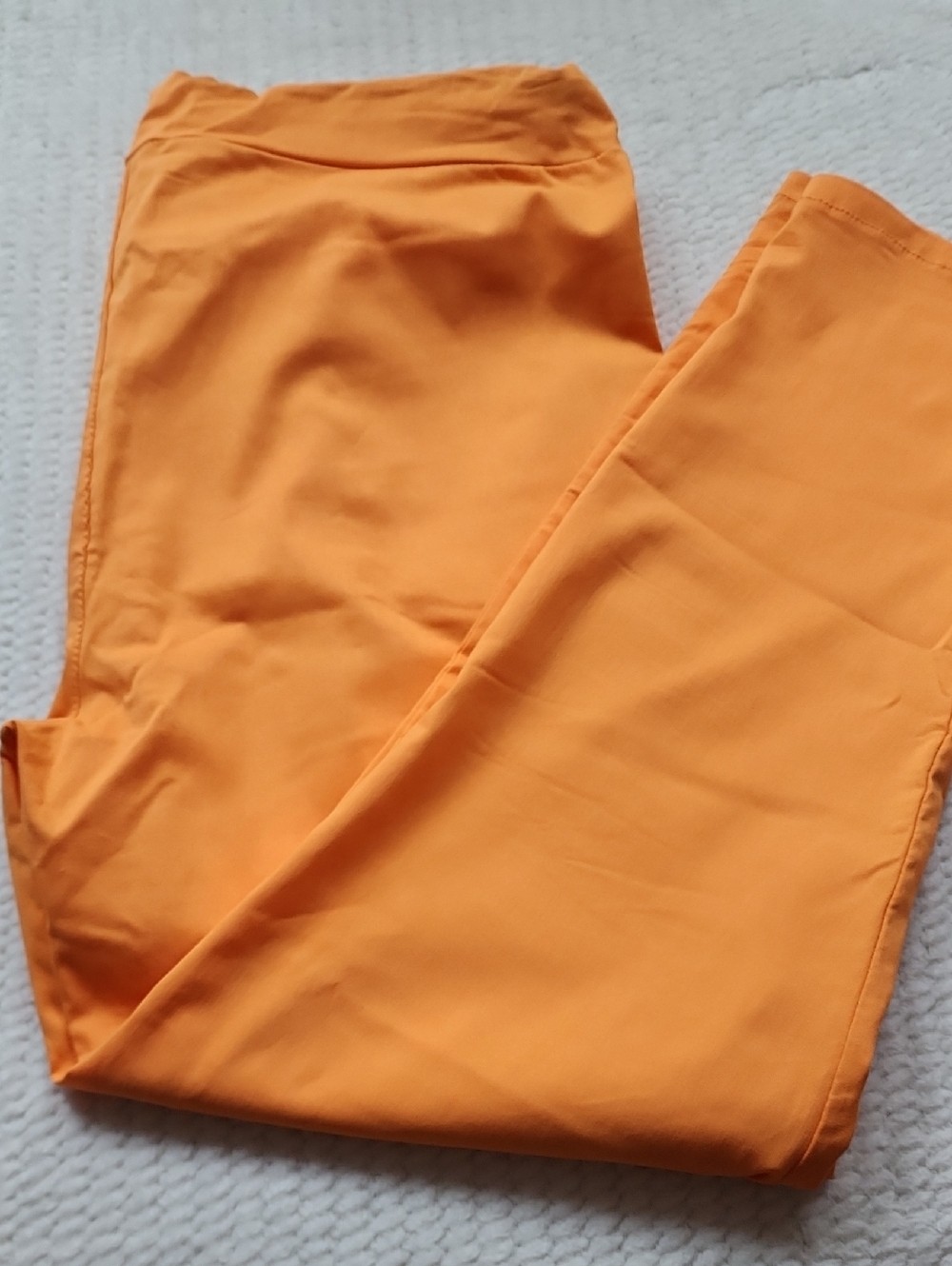 New Collection Orange Stretch Pants